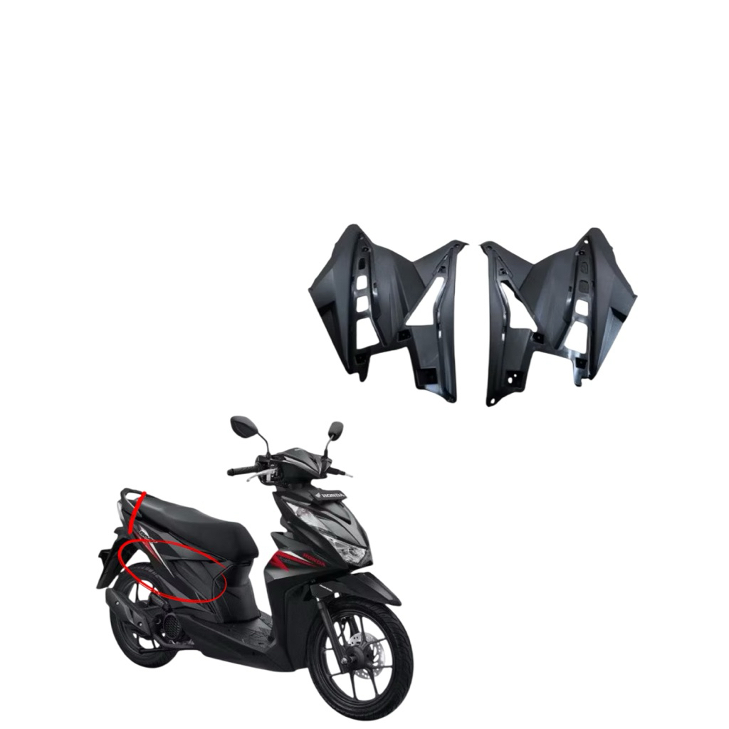 KAP COVER BODY KECIL BEAT NEW 2020 HITAM VR