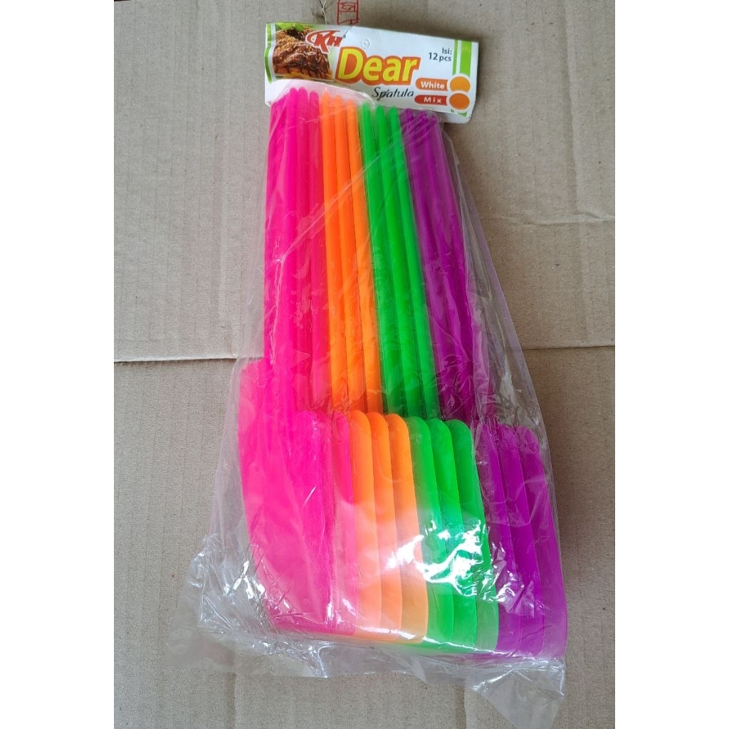 SPATULA/SOLET DEAR KH/SOLET PLASTIK KH BESAR [ 12 PCS ]
