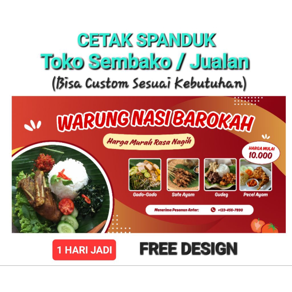 Cetak Spanduk Usaha Baliho Toko Sembako Banner Toko Kue Spanduk Toko Pakaian