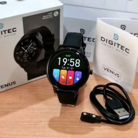 Digitec Smartwatch Venus Black Original jam tangan smartwatch