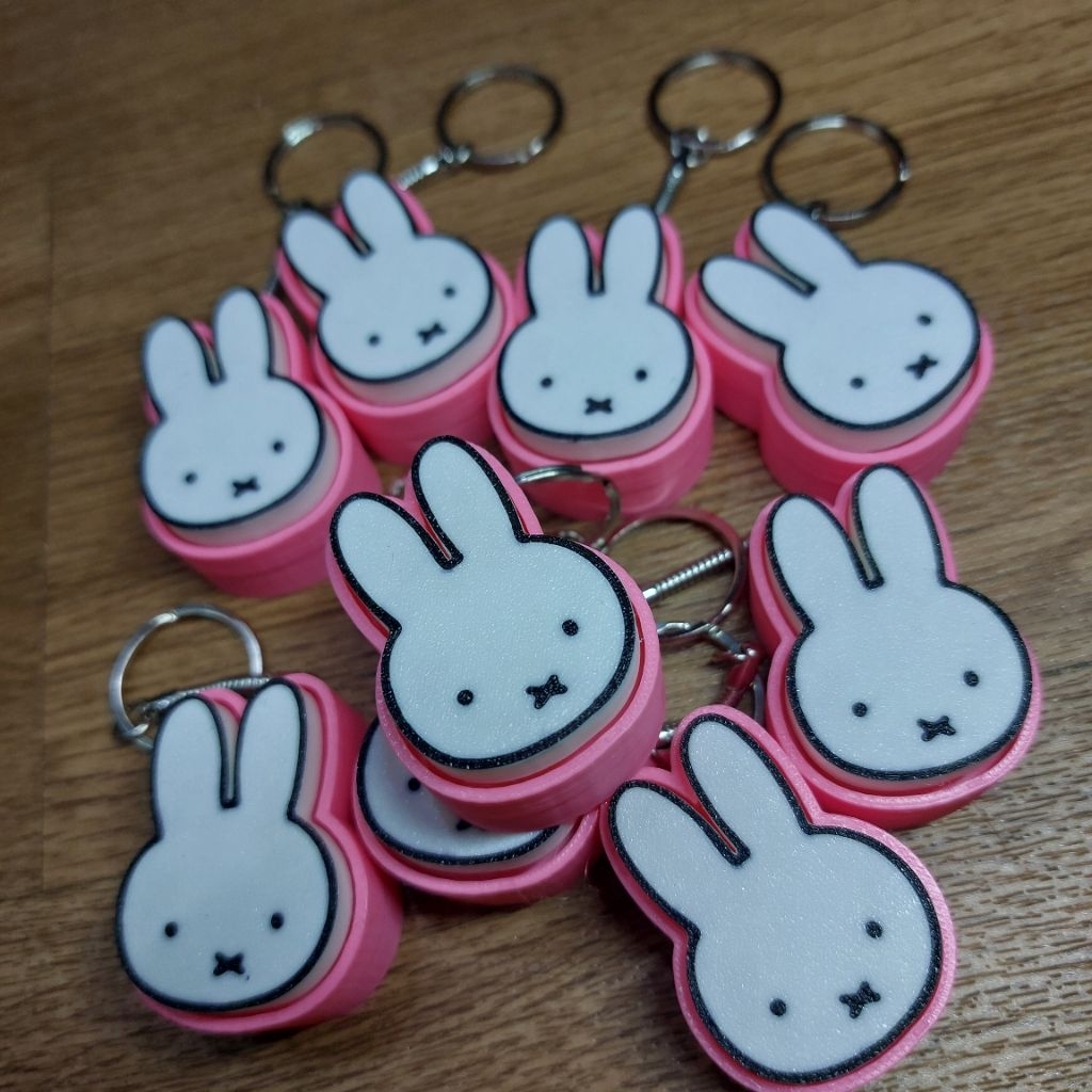 Clicker Miffy Gantungan Kunci Miffy Ganci Miffy Keychain Miffy Fidget Clicker Miffy
