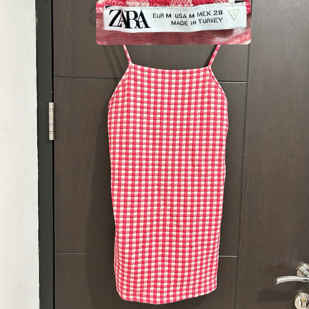 Mini Pink Plaid Dress ZARA 100% ORIGINAL
