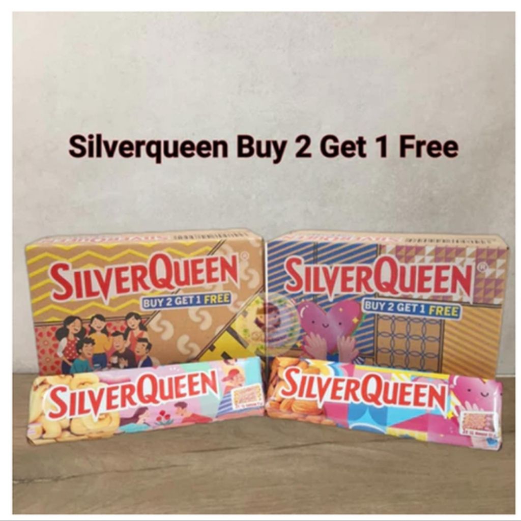 Promo Silverqueen Special Valentine 2026 Cashew/ Almond Buy2 Get1 (3 Pcs x 52GR) ISI Total 18