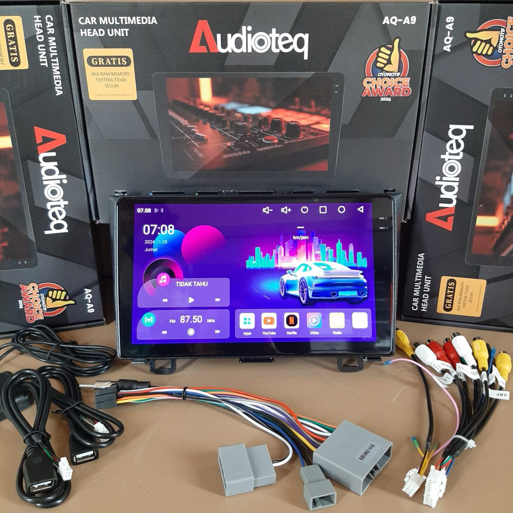 ANDROID 9 INCH HONDA CRV GEN3 2006 - 2011 ANDROID AUDIOTEQ RAM 2/32 GB ANDROID AUTO CARPLAY