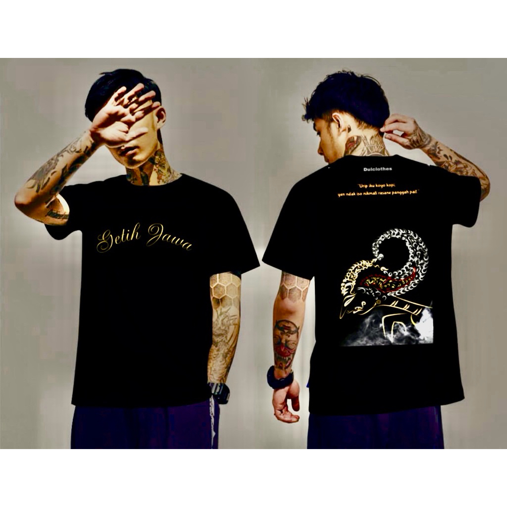 kaos distro getih jawa lengan pendek