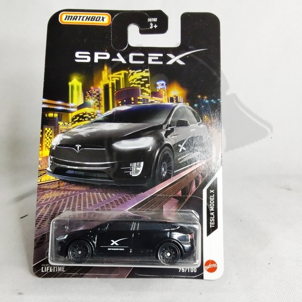 DIECAST MATCHBOX SPACE X TESLA MODEL X, MATCHBOX TESLA MODEL X