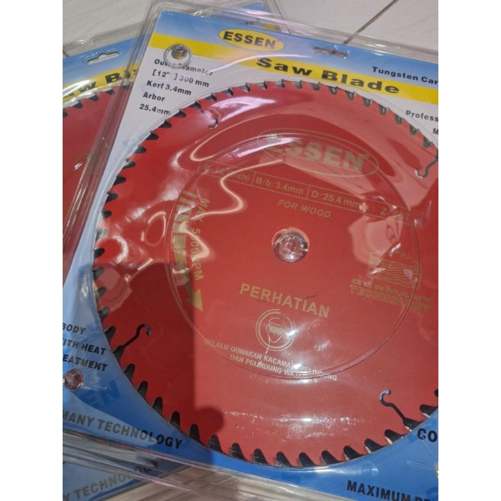 Mata Circular Saw TCT 12"×60T Essen Merah