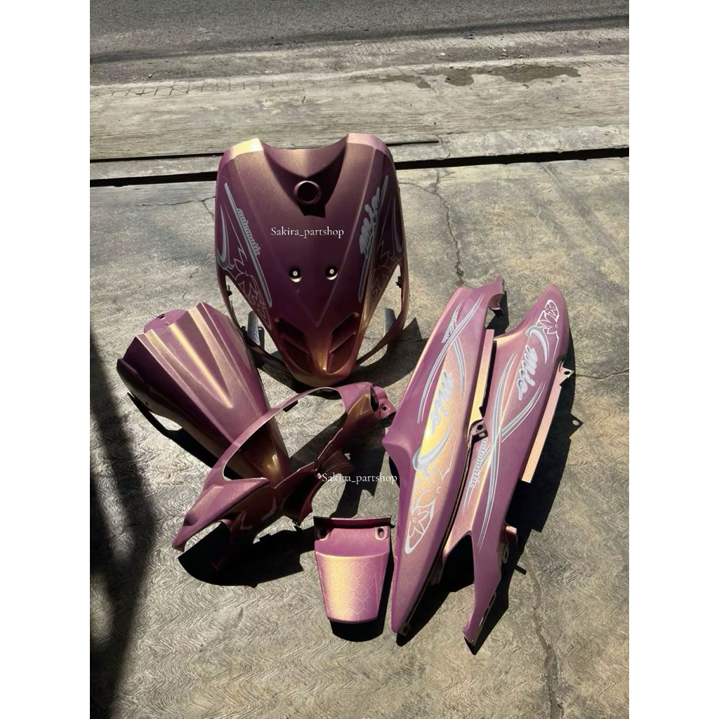 bodi set mio lama mio sporty karbon carbon hexagon pink lembayung gold