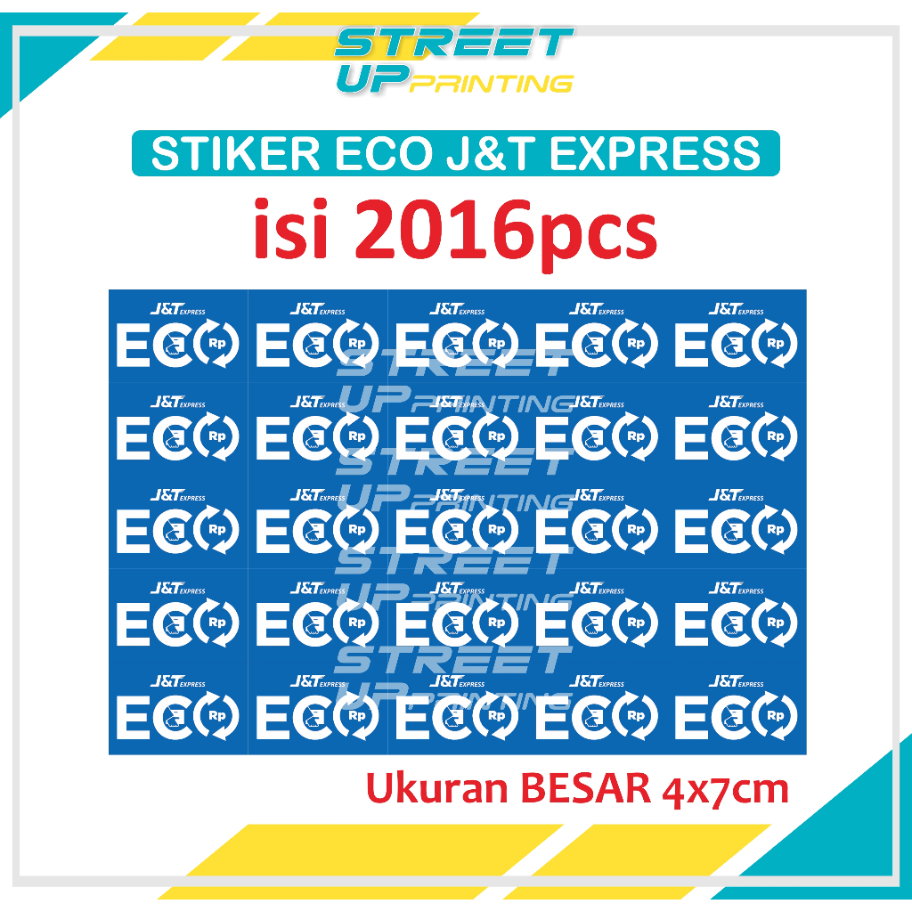Street UP Stiker ECO JNT Express
