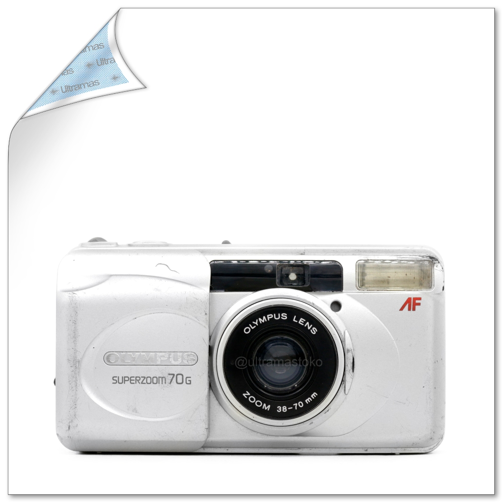 Kamera Film Analog OLYMPUS SUPERZOOM 70G - Point & Shoot 35mm Fokus Otomatis AF Gulung Otomatis