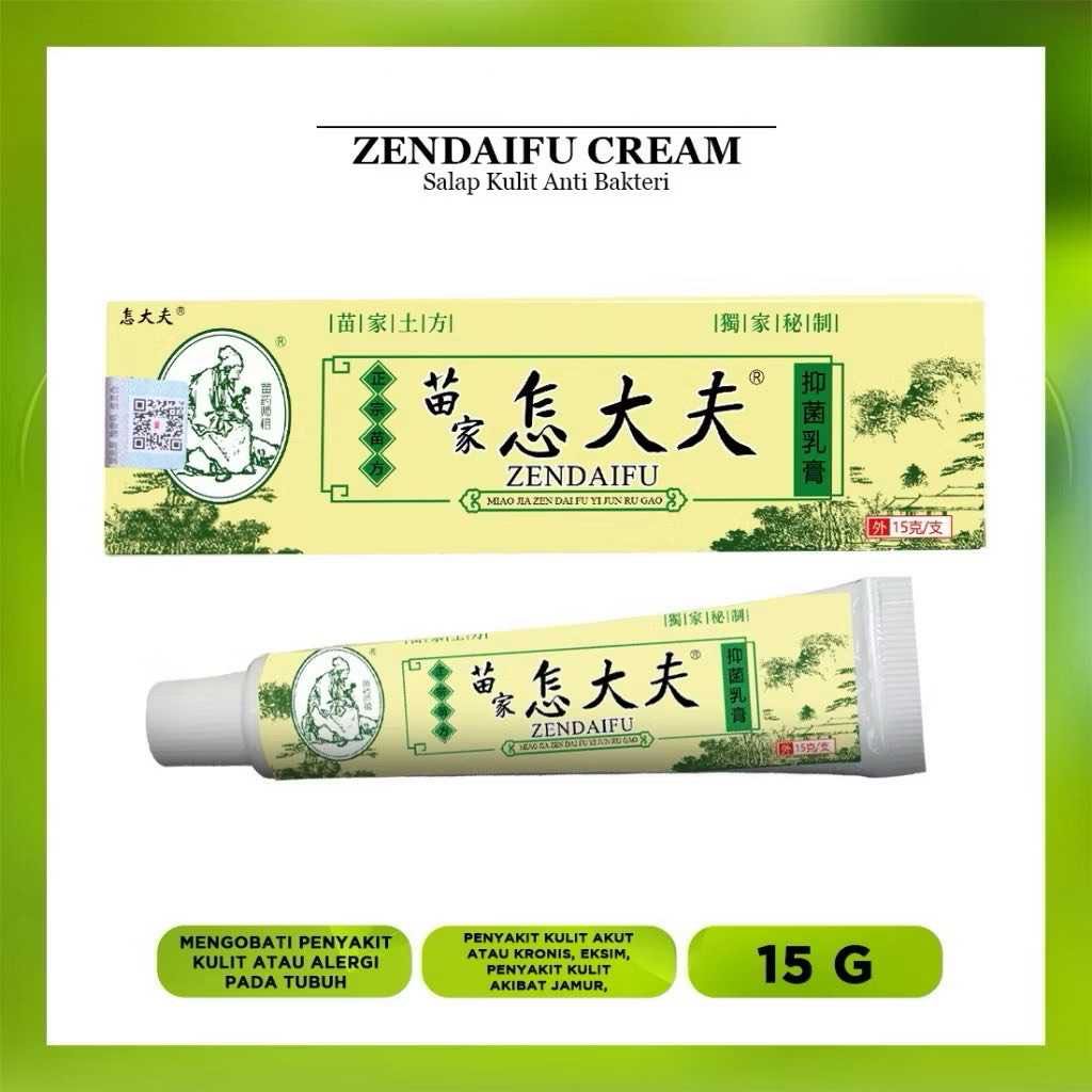 ZENDAIFU DOUBLE ACTION CREAM PALING AMPUH MENGOBATI GATAL GATAL KULIT ALERGI