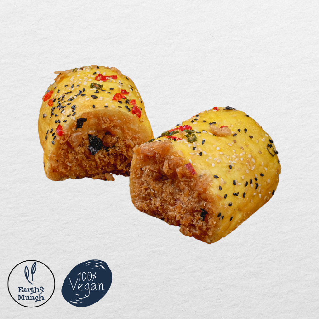 Vegan Floss Bread Roll | Roti Gulung Abon