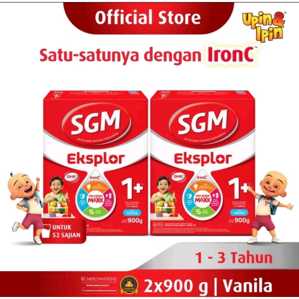 Susu SGM 900Gram (2 box)  susu anak pertumbuhan 1-3 tahun SUSU SGM/ SUSU ANAK/ SUSU PERTUMBUHAN