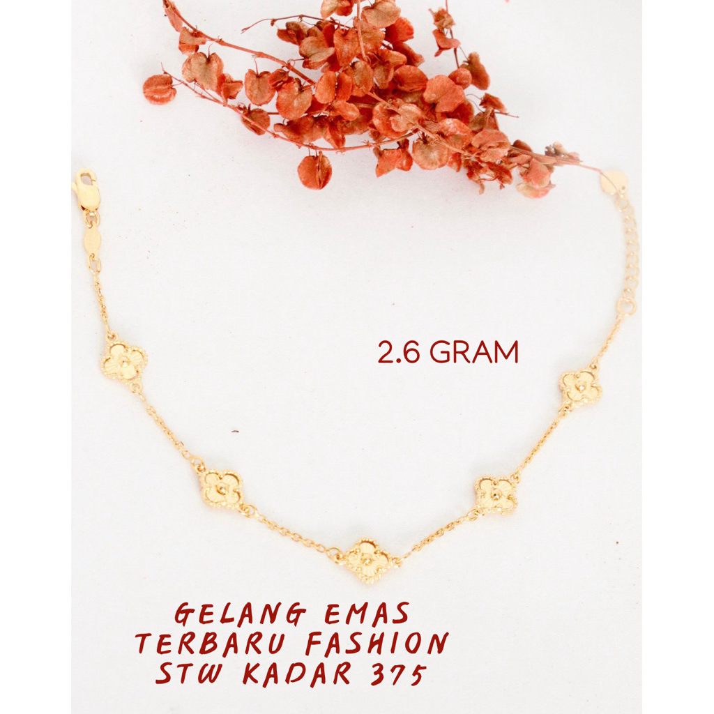 gelang emas fasion VC 2.6 gram kadar 375