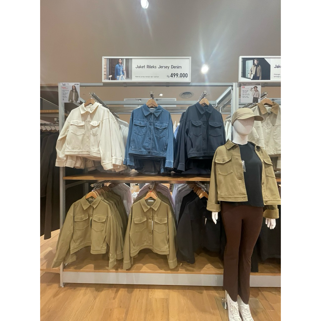 SALE Jaket Rileks Jersey UNIQLO JASTIP