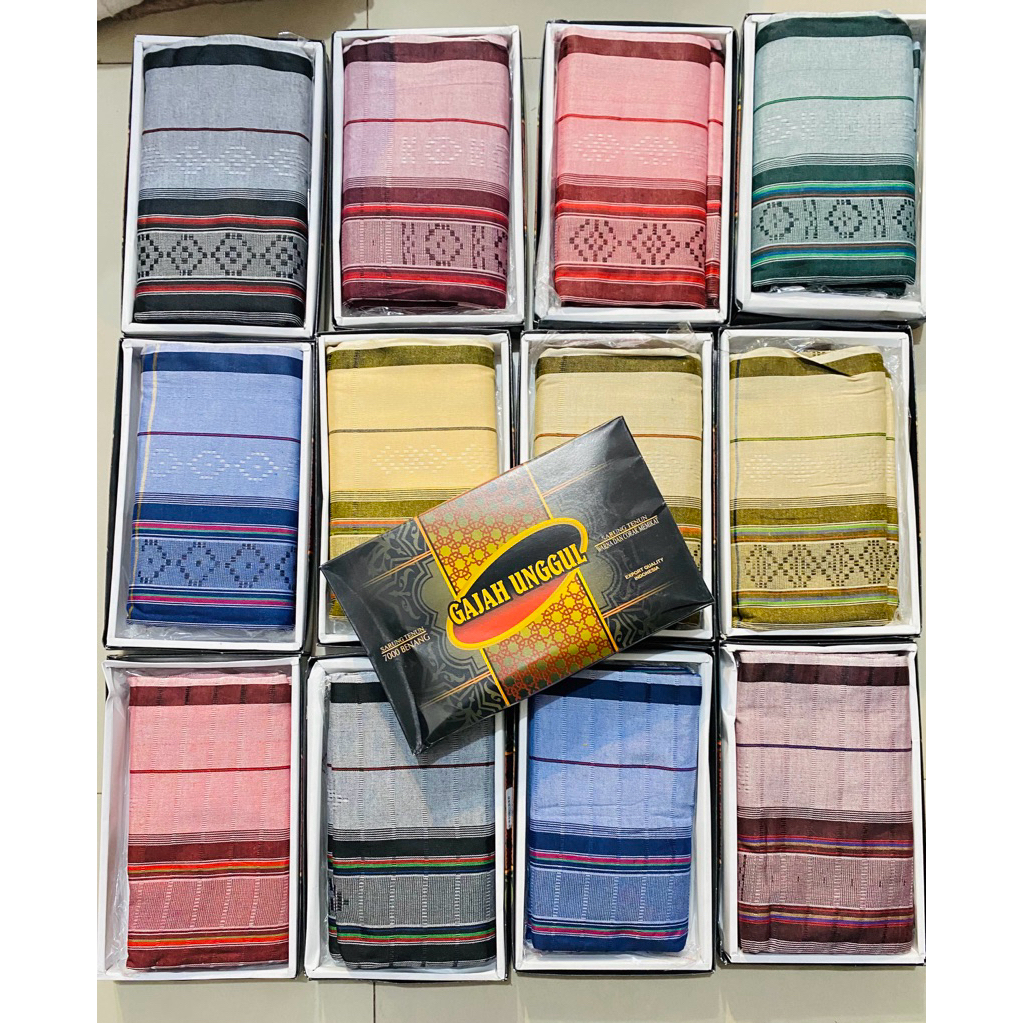 Sarung Dewasa Gajah Unggul Dobby 7000 Benang - Nyaman, Lembut, Anti Bau