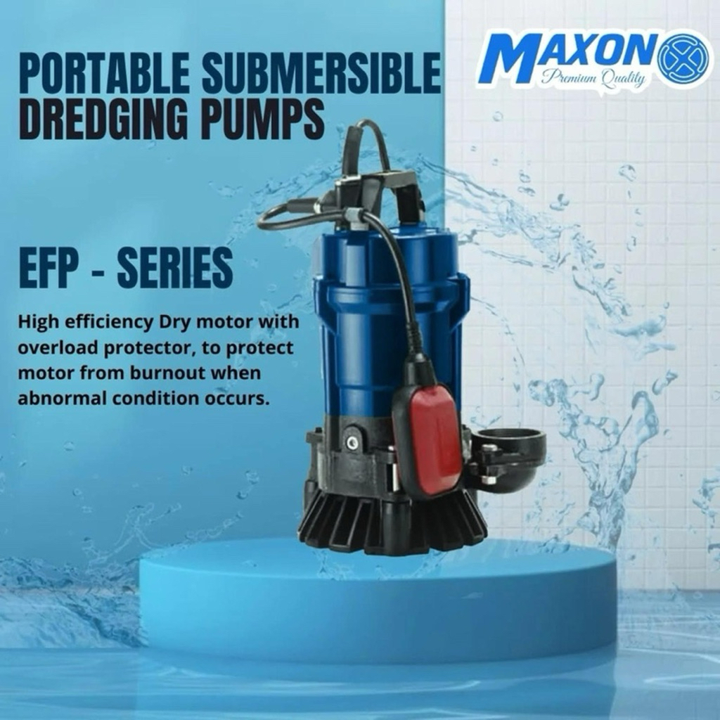 POMPA CELUP AIR KOTOR MAXON EFP 05 AUTO 2INCH POMPA LUMPUR SEWAGE PUMP