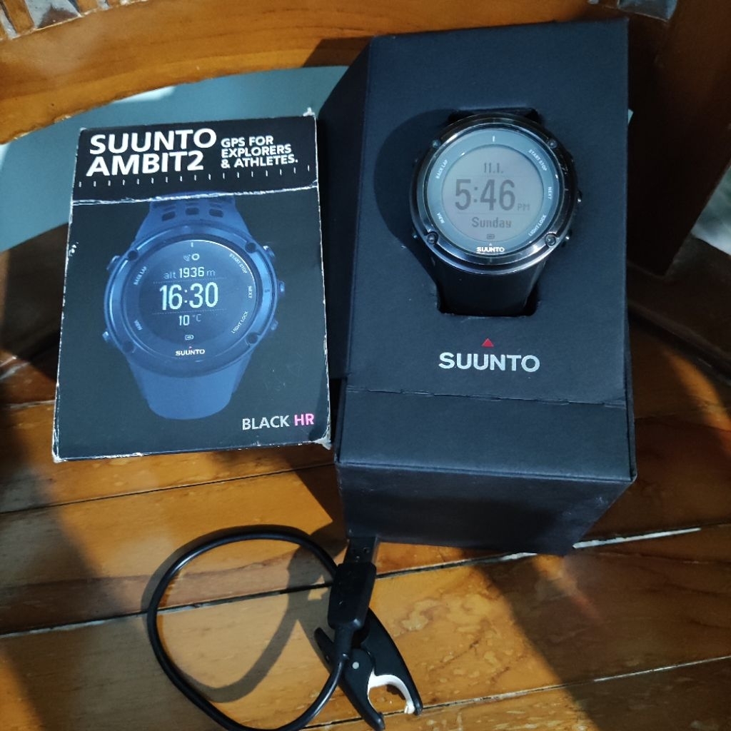 Jam Tangan Sport SUUNTO AMBIT 2 FULL BLACK Fullset Normal