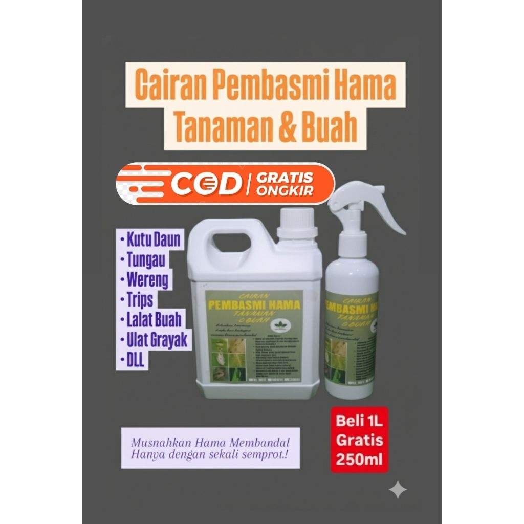 Cairan Pembasmi Hama Tanaman & Buah | Insektisida Cair