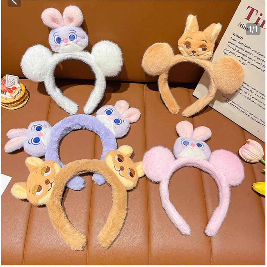 Bando Bulu Karakter Zootopia Bulu Halus bando Anak Lucu