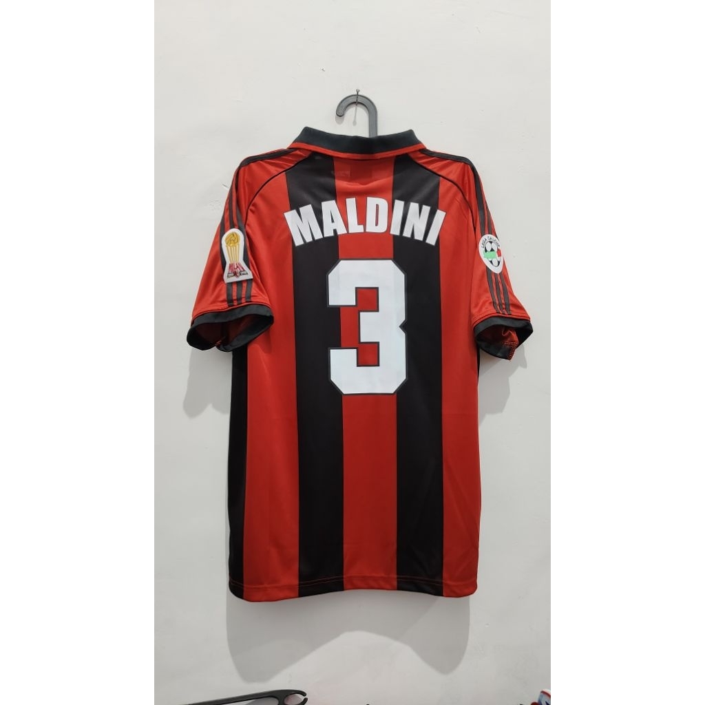 jersey retro Milan Maldini size M XL