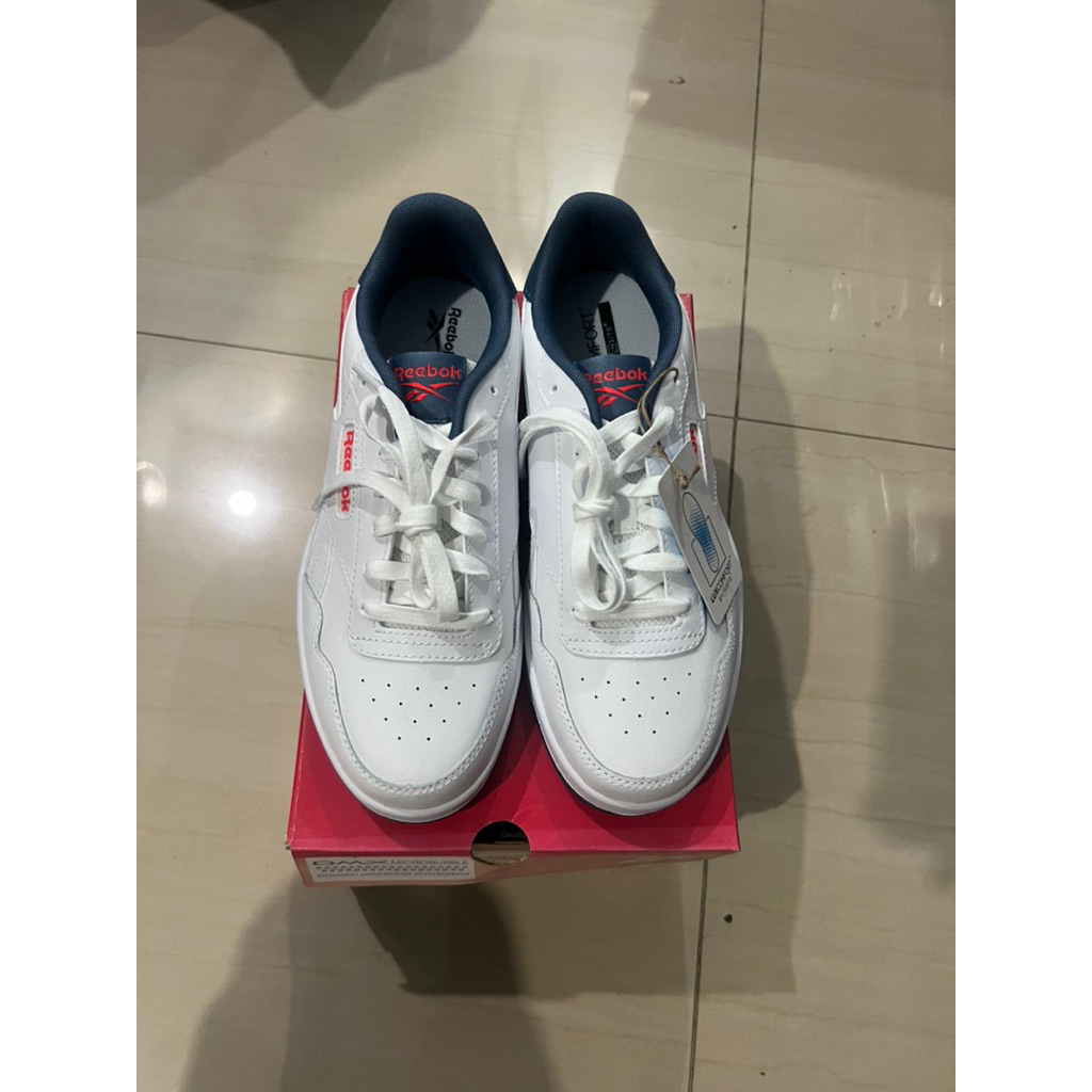 Reebok Court Advantage White/Blue/Red 100% Original