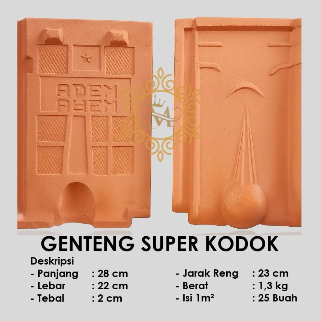 Genteng Tanah Liat Press Murah Berkualitas - Genteng Super Kodok