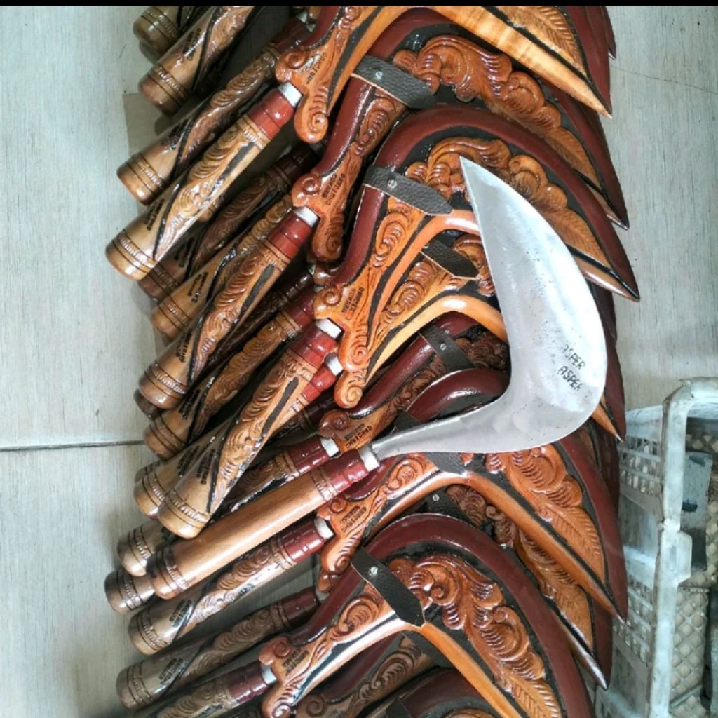 Sabit Rumput/Serangka Ukir -Baja per Asli -Kuat Kokoh Tajam