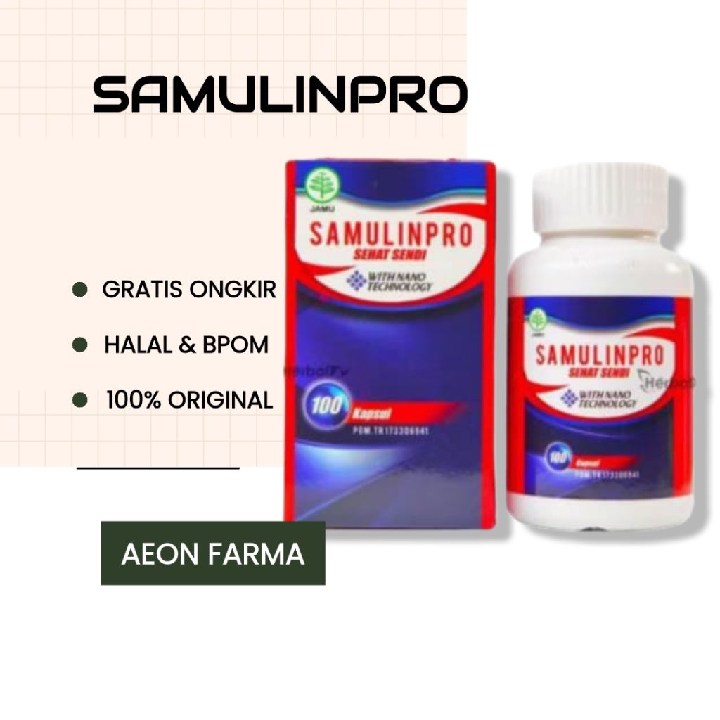 Samulinpro Samulin Waraltra Sehat Sendi Obat Tulang Dan Sendi Obat Rematik Atas Persendian