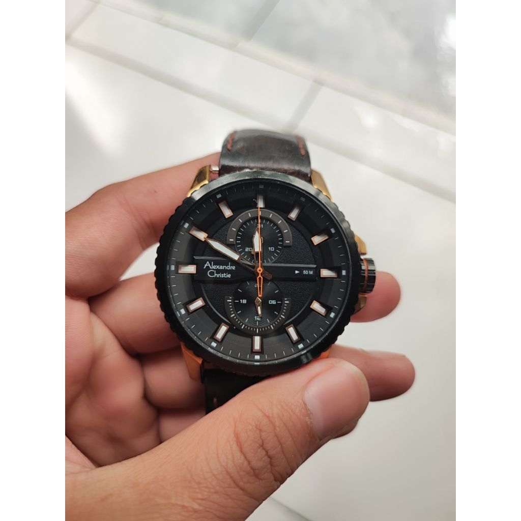 jam tangan Alexandre Christie pria bekas