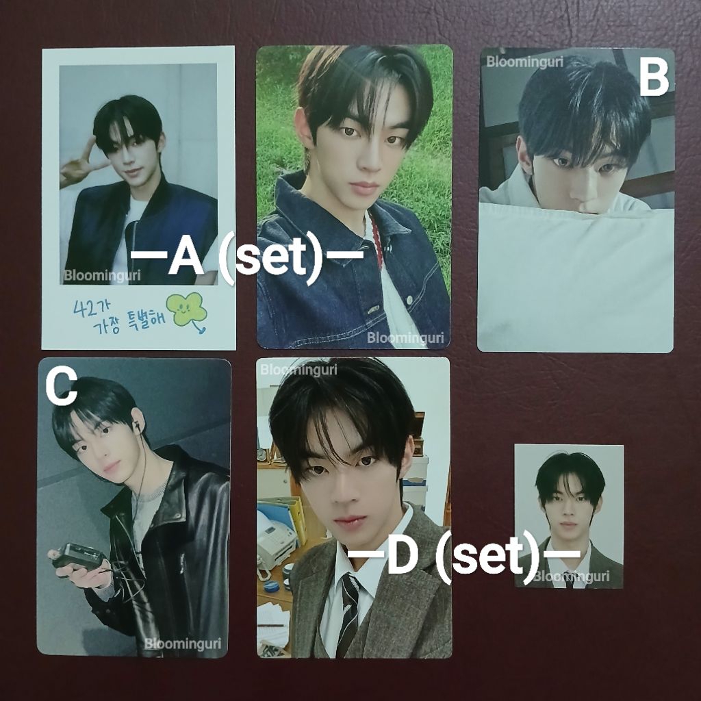 pc photocard official kim dohoon tws season's greetings 2025 sg25, album japan solo jacket soljack h