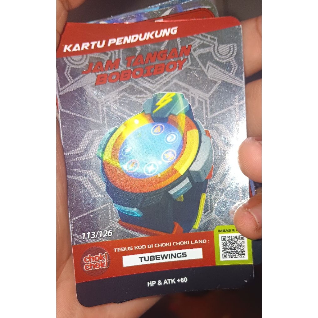 kartu choki-choki boboiboy ASLI 2 variasi spesial dan biasa