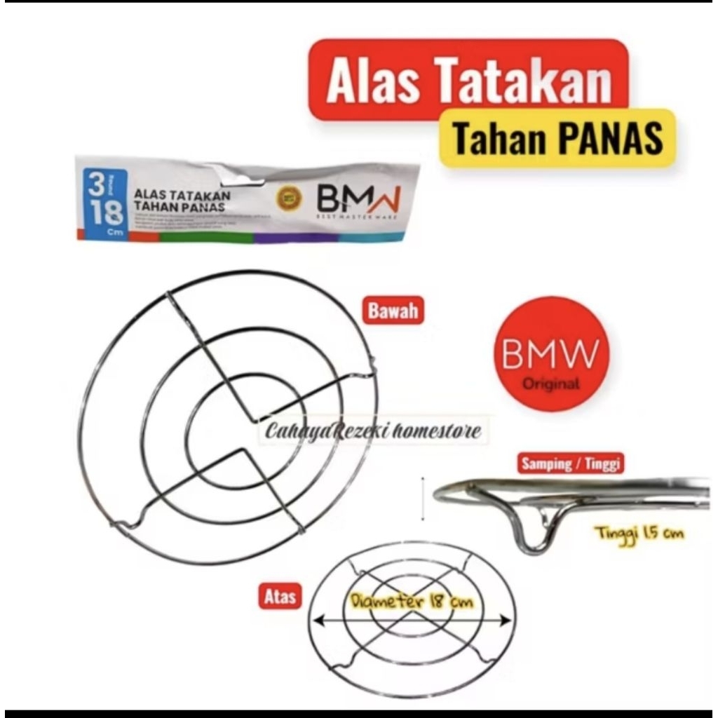 Tatakan Panas Stainless Steel Tebal Tatakan Panci