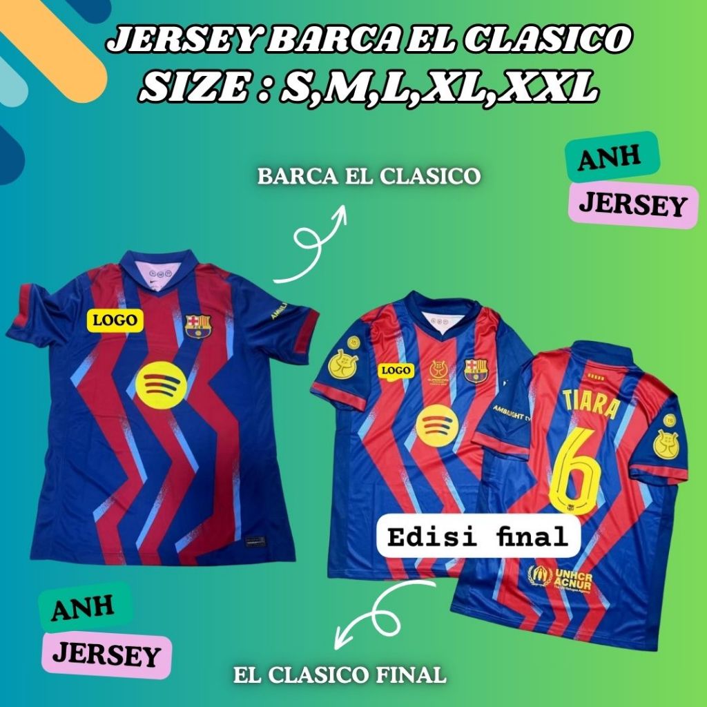 (JERSEY) BAJU BOLA (BARCELONA) BARCA 4TH EL CLASSICO FINAL/MUSIM 2025 2026/KUALIAS IMPORT