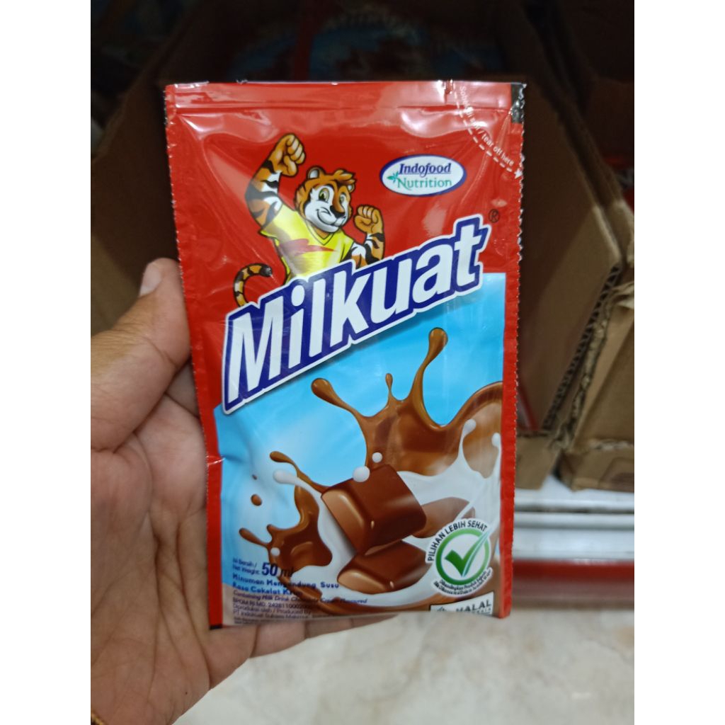 Milkuat coklat susu kemasan bantal 50ml