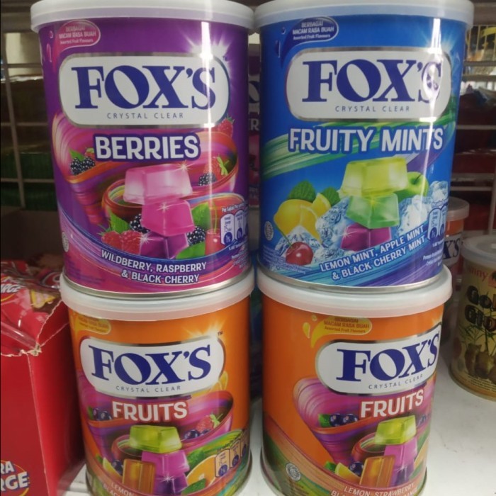 Permen Fox's Kaleng 180gr / Permen Fox Kaleng - 1 karton isi 12