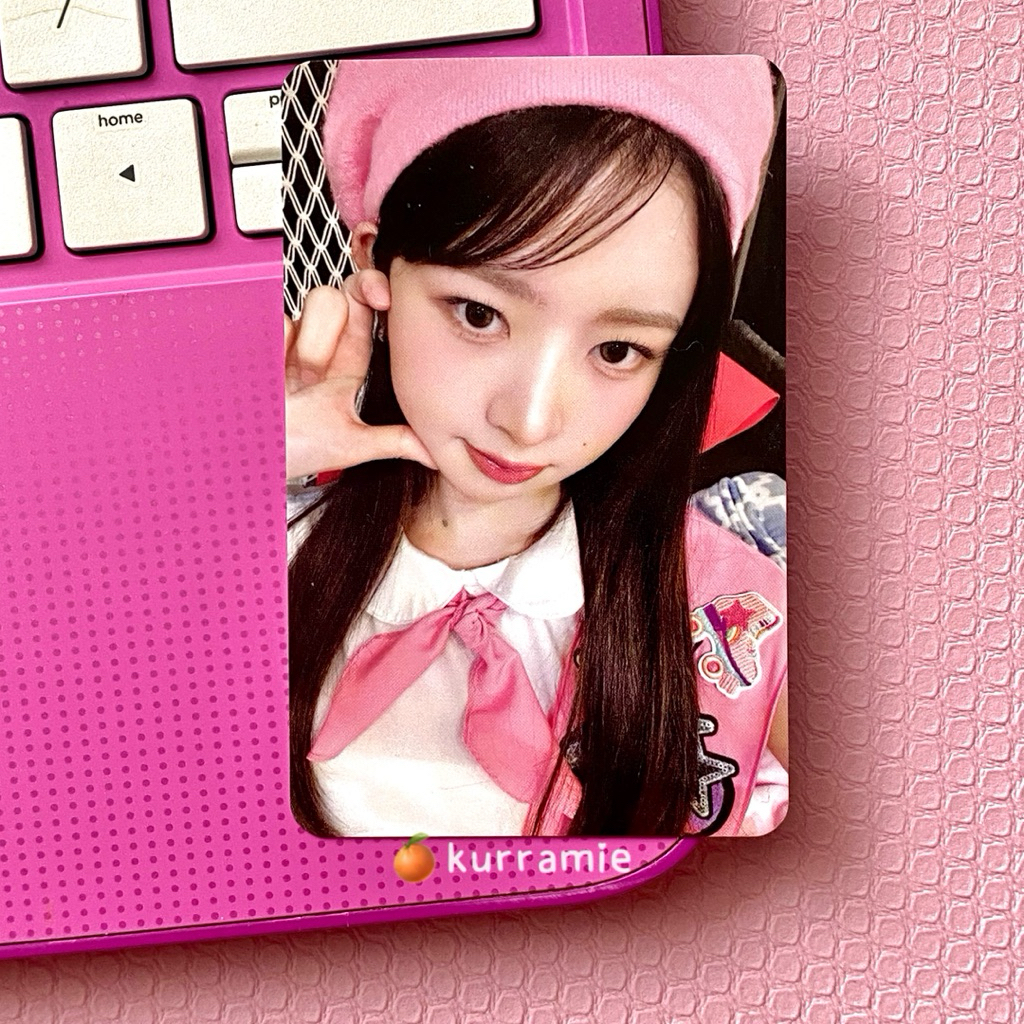 wts official photocard rei ive scout 3rd dive fanclub membership pc rei cimol beret pink pramuka