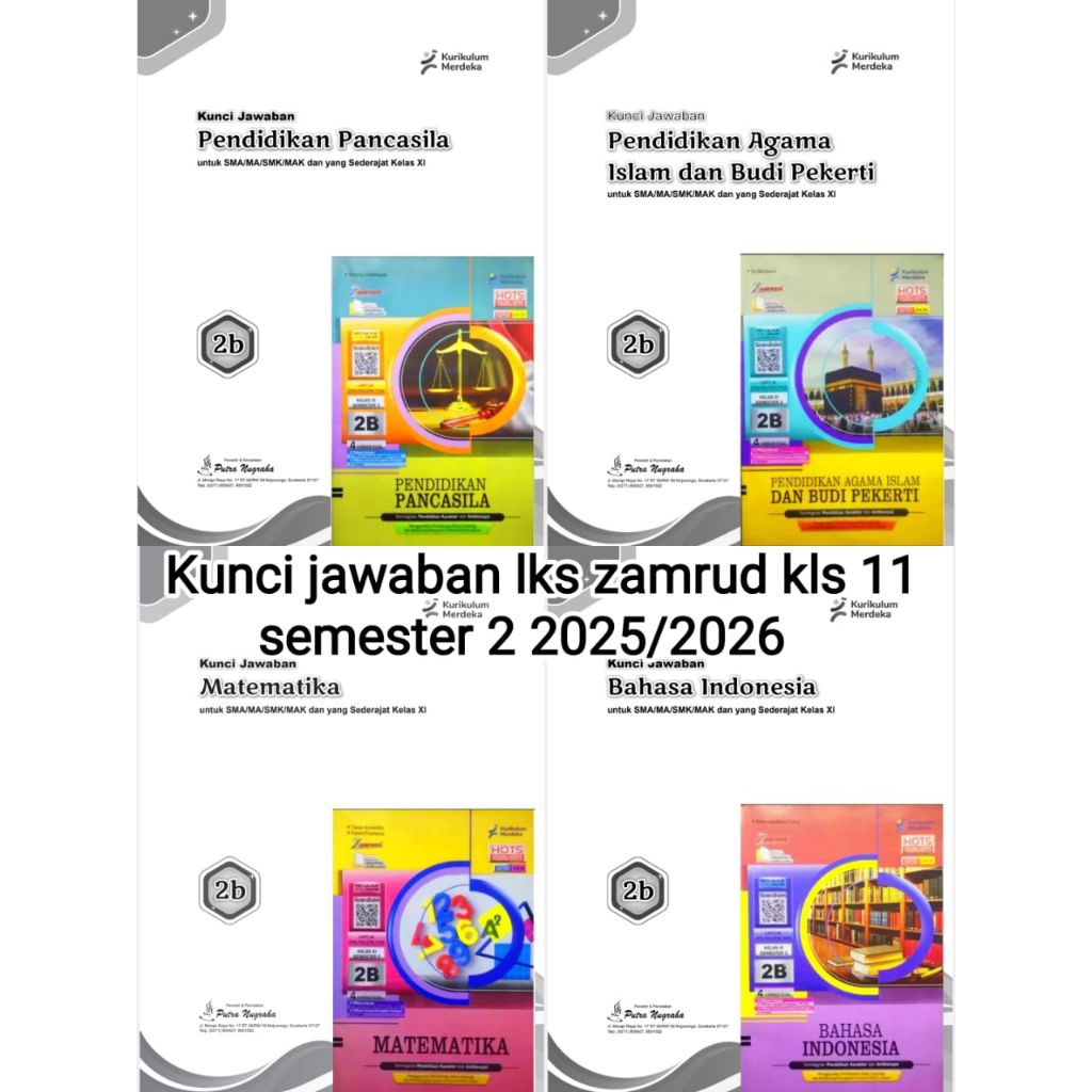kunci lks zamrud kls 11 SMA semester 2 2025/2026 kurmer