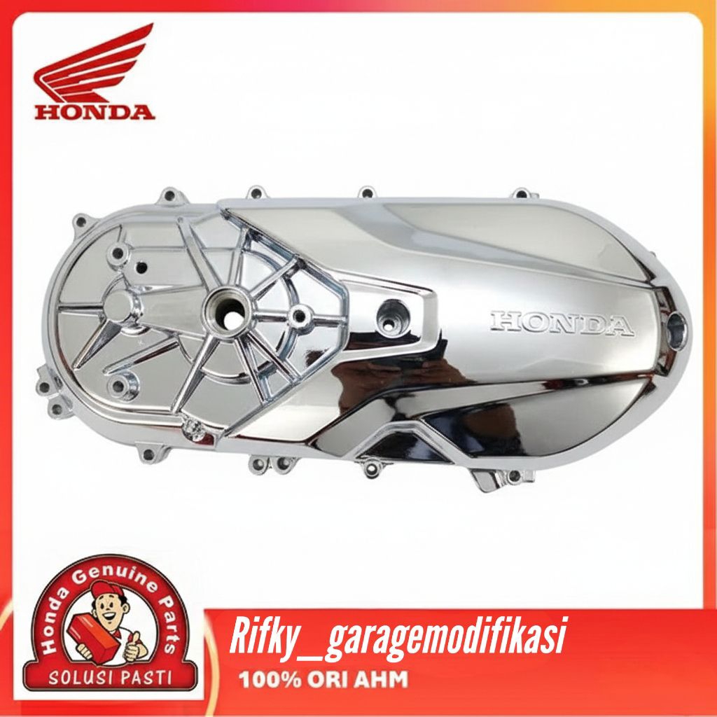 Bak CVT KOJ Chrome OriginalCocok untuk Honda Beat Deluxe, Beat Street & Genio
