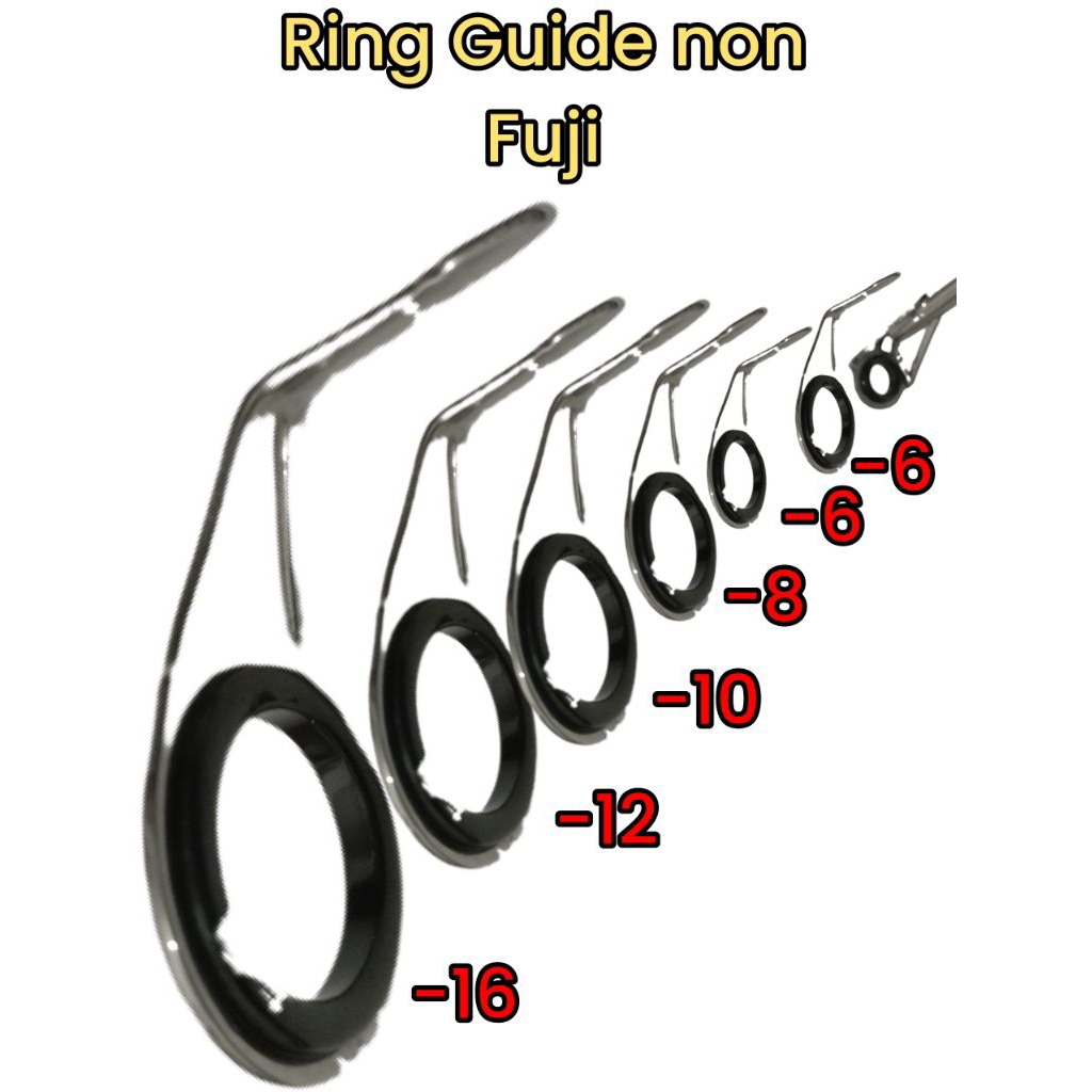 satu set ring joran Guide kolongan joran non fuji