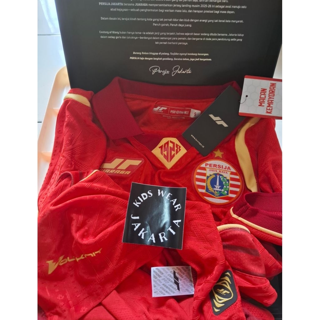 (JUARA) Persija Jersey - Player Issue Home - 25/26 Original (S)