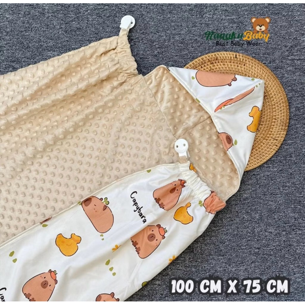 Selimut Bayi Clip On The Go 6 in 1 - Selimut Bayi Milky Dot, Lembut dan Aman