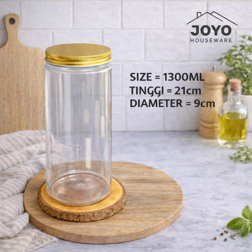 1300ML TOPLES TABUNG PLASTIK TUTUP ALUMINIUM GOLD / TOPLES TABUNG / TOPLES PLASTIK TUTUP ALUMINIUM /