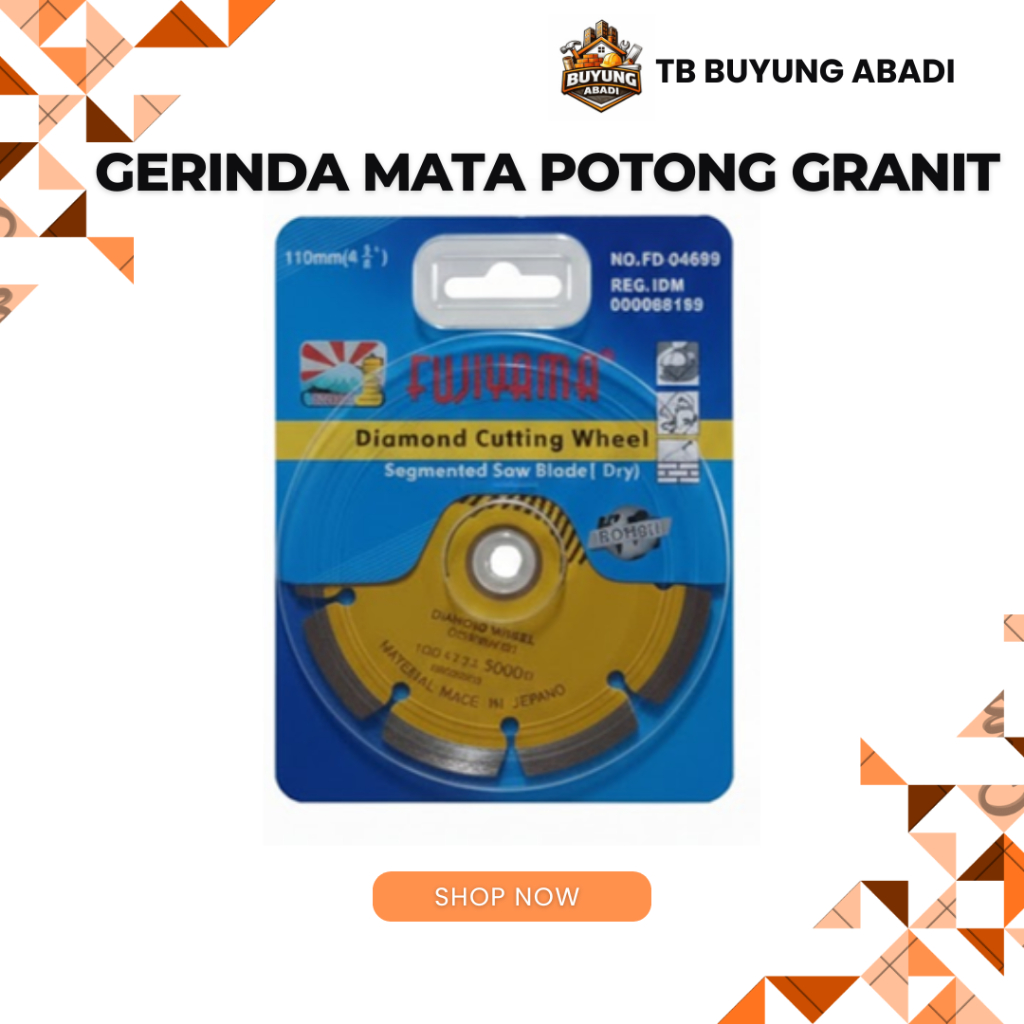 Mata Pisau Potong Gerinda Keramik Fujiyama 4 Inch