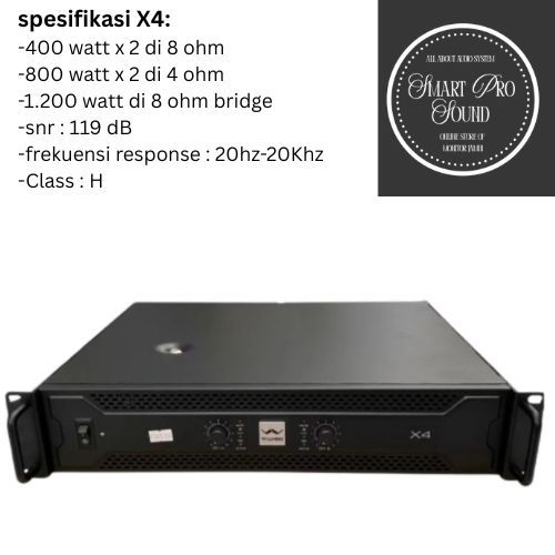 WISDOM X4 Power Amplifier X 4 / X-4