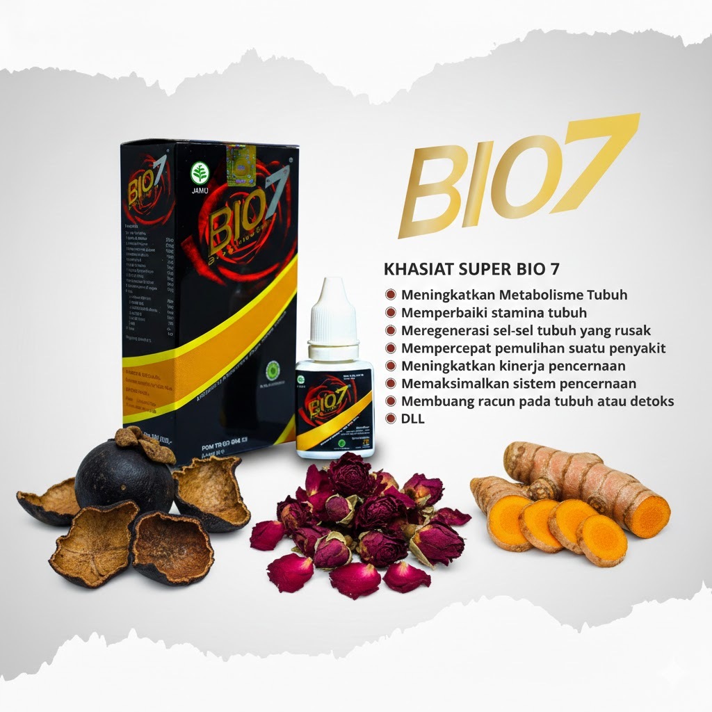 Bio7 Jamu Tetes Herbal Original - 15 ml Bio7 Jamu Tetes Herbal - Membantu Memelihara Daya Tahan Tubu