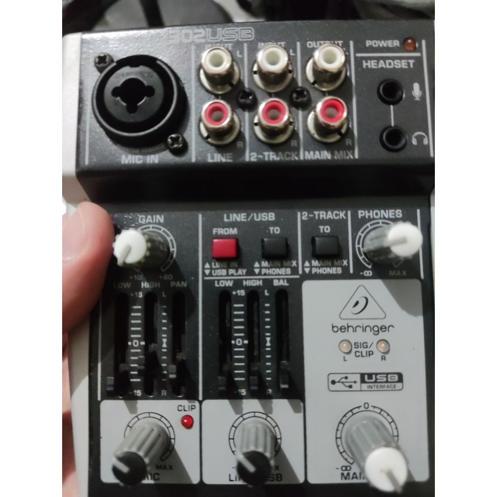 Mixer Soundcard Behringer 302USB Second Mulus