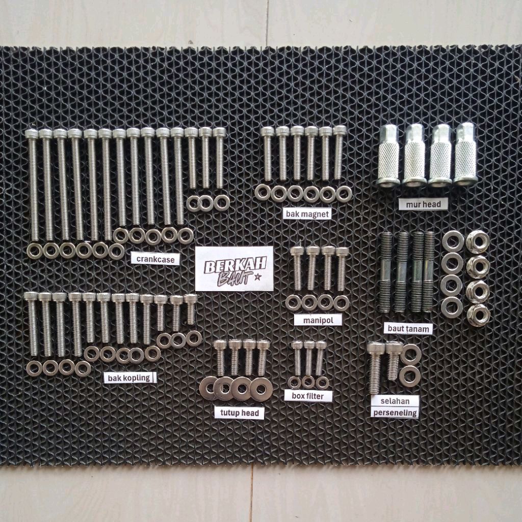 baut blok mesin yamaha 125z/125ZR stainless 304