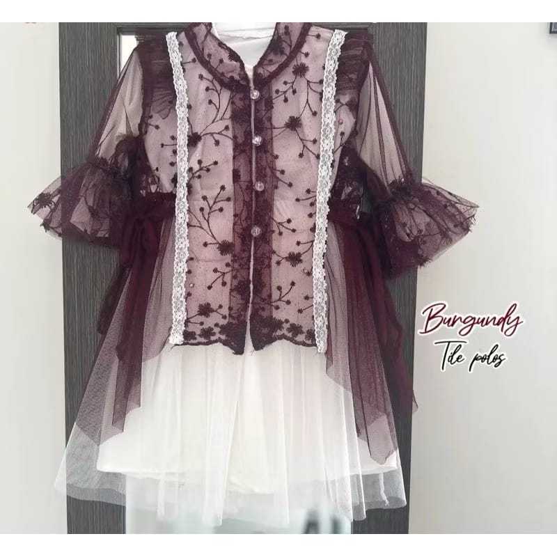 OUTER BRUKAT SET ROK TUTU VIRAL UNTUK ANAK 1 -12 TAHUN - PRE ORDER (PO) - SET OUTER ANAK LEBARAN 202