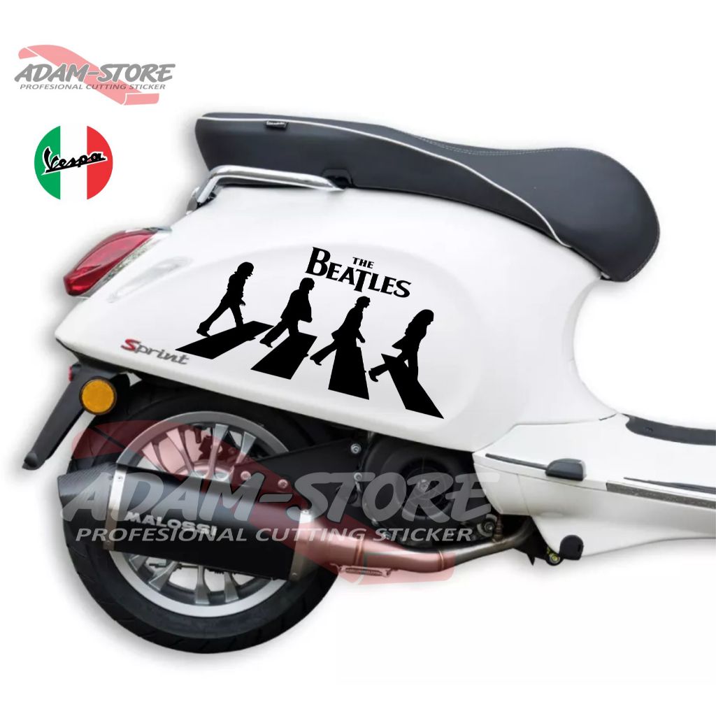 Sticker motor vespa matic sticker model the beatles sticker motor vespa sprint - VTH